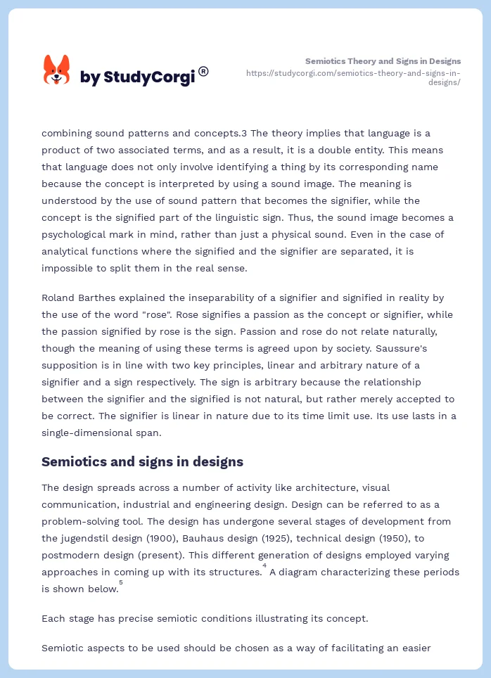 Semiotics Theory and Signs in Designs. Page 2