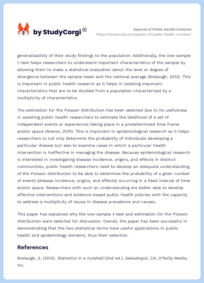 Aspects of Public Health Contexts. Page 2