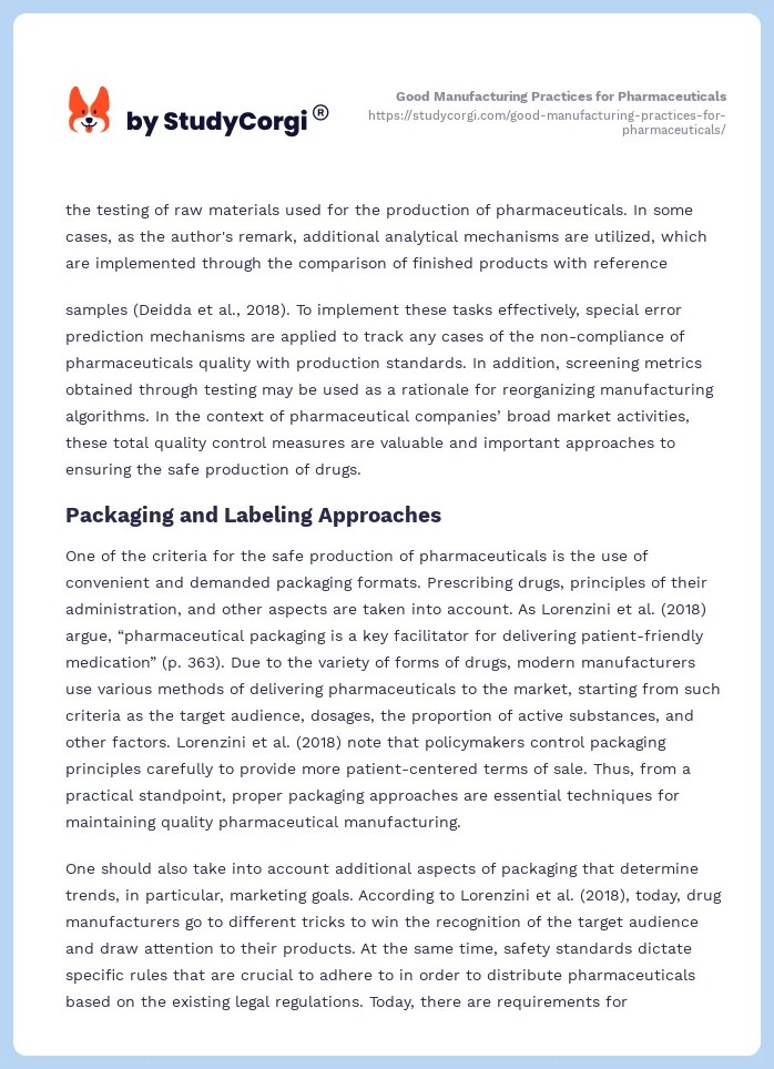 Good Manufacturing Practices for Pharmaceuticals. Page 2