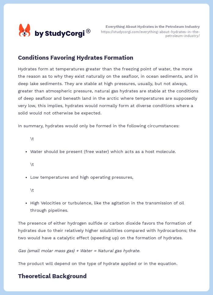 Everything About Hydrates in the Petroleum Industry. Page 2