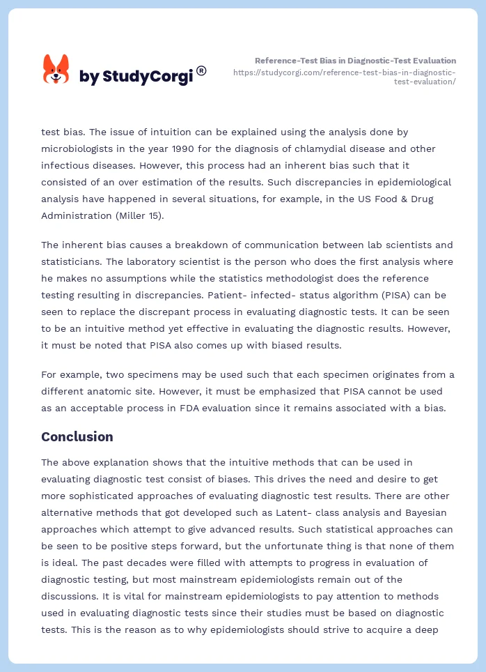 Reference-Test Bias in Diagnostic-Test Evaluation. Page 2