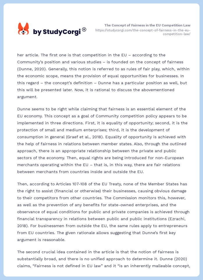 The Concept of Fairness in the EU Competition Law. Page 2