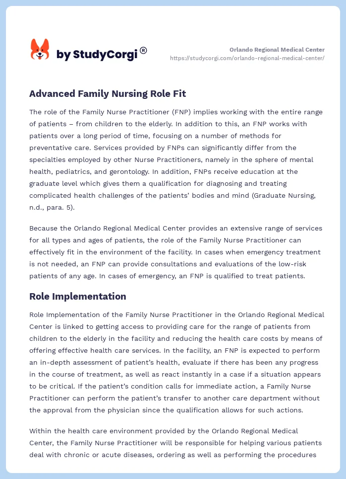 Orlando Regional Medical Center. Page 2