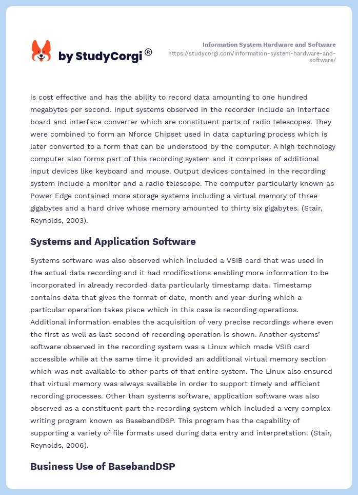 Information System Hardware and Software. Page 2