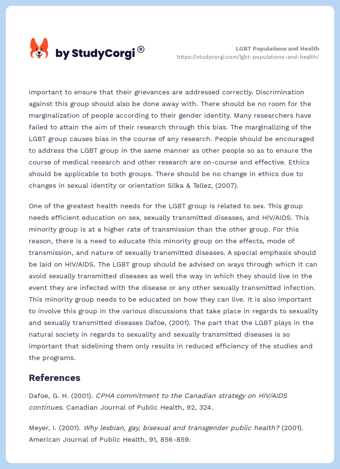 LGBT Populations and Health. Page 2