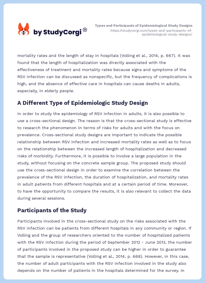 Types and Participants of Epidemiological Study Designs. Page 2