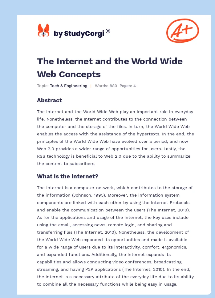 The Internet and the World Wide Web Concepts. Page 1