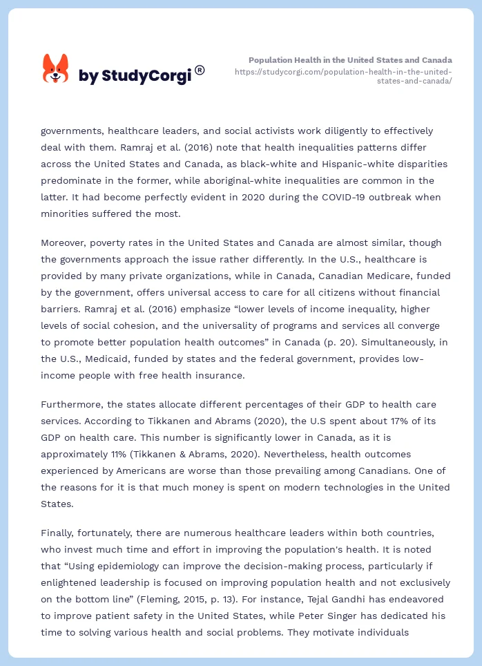 Population Health in the United States and Canada. Page 2