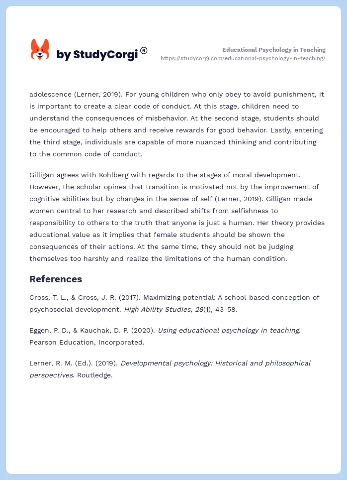 Educational Psychology in Teaching. Page 2