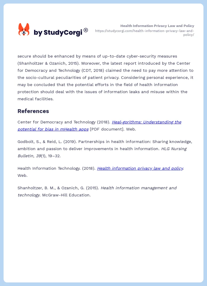 Health Information Privacy Law and Policy. Page 2