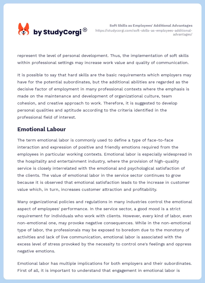 Soft Skills as Employees' Additional Advantages. Page 2