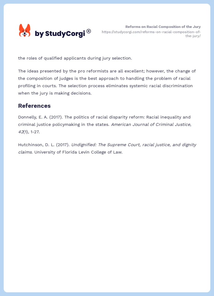 Reforms on Racial Composition of the Jury. Page 2