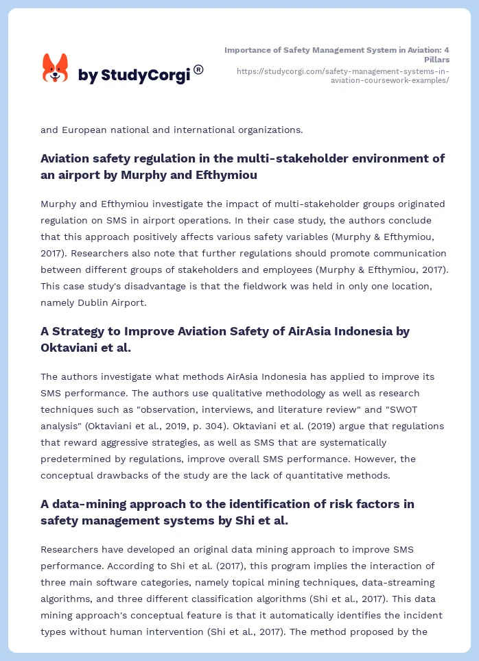 Safety Management Systems in Aviation. Page 2