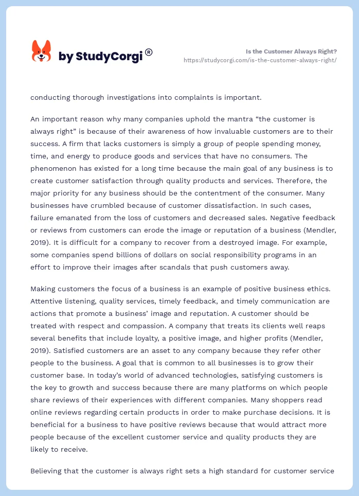 Is the Customer Always Right?. Page 2