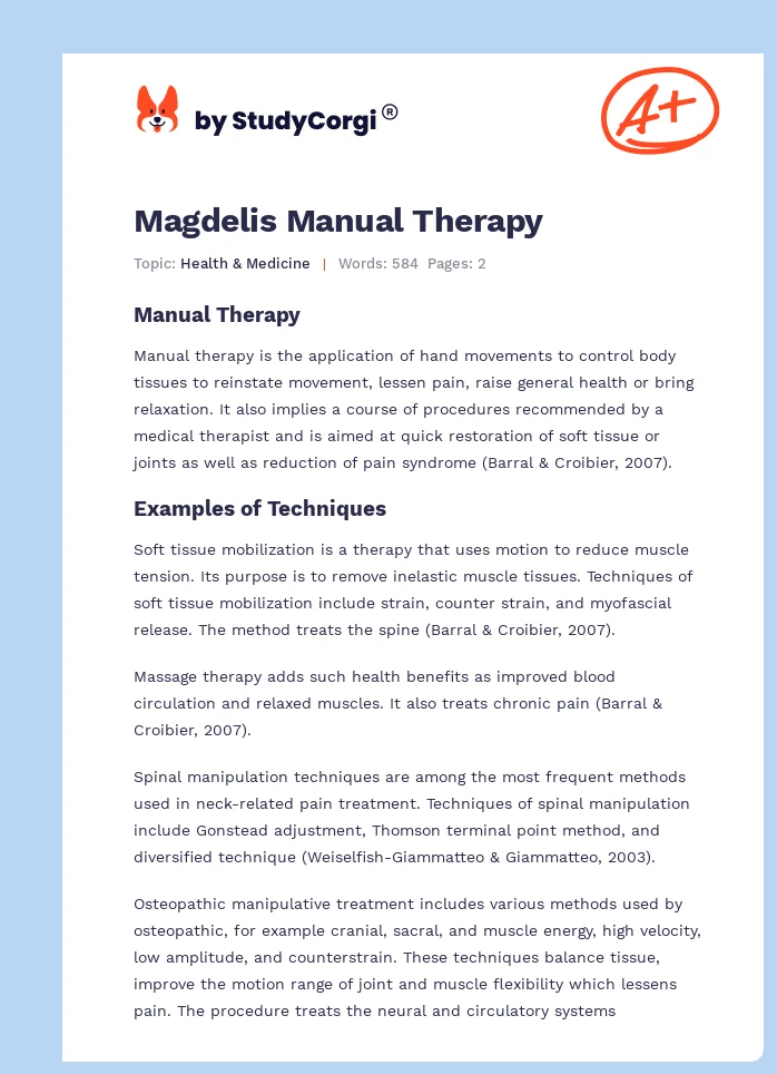 Magdelis Manual Therapy. Page 1