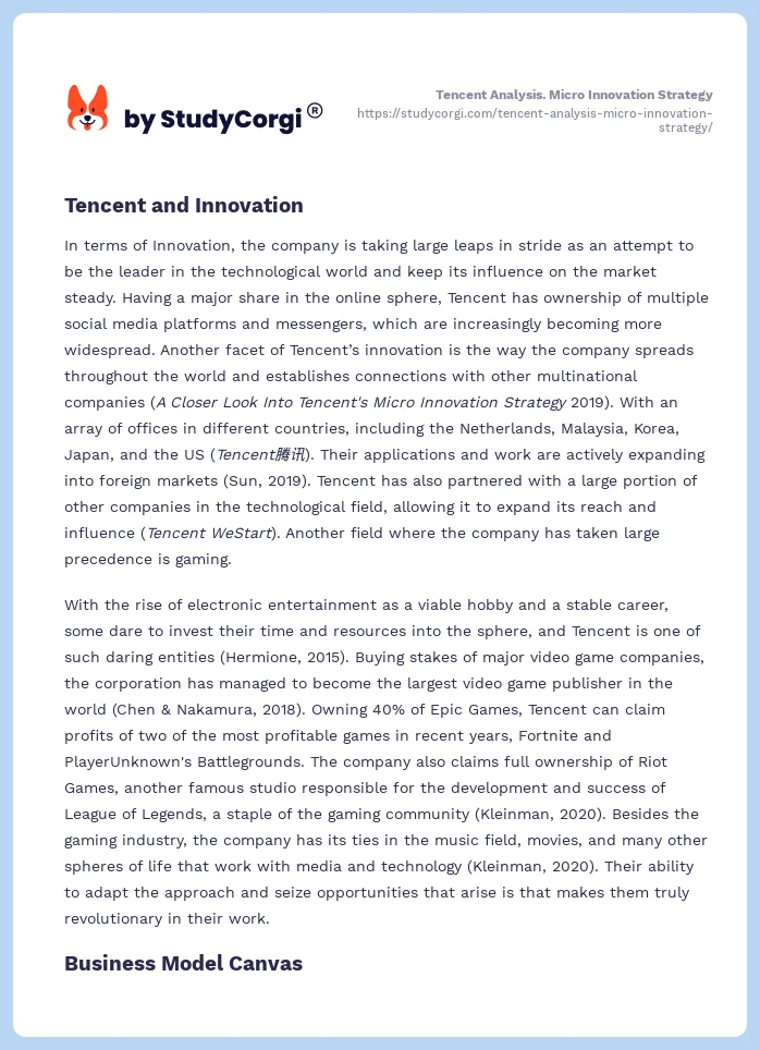 Tencent Analysis. Micro Innovation Strategy. Page 2