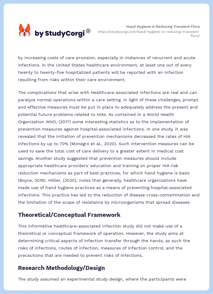 Hand Hygiene in Reducing Transient Flora. Page 2