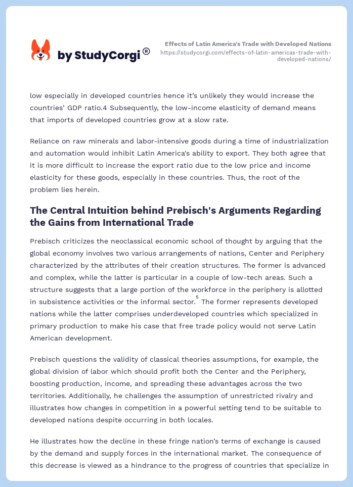 Effects of Latin America's Trade with Developed Nations. Page 2