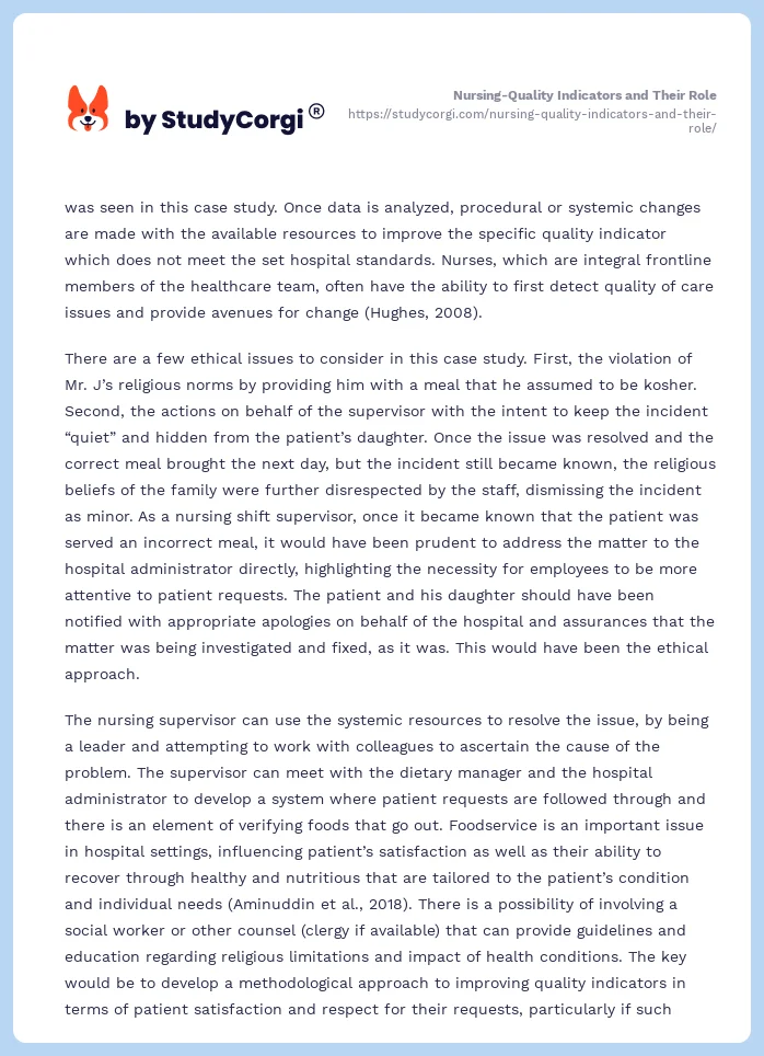 Nursing-Quality Indicators and Their Role. Page 2