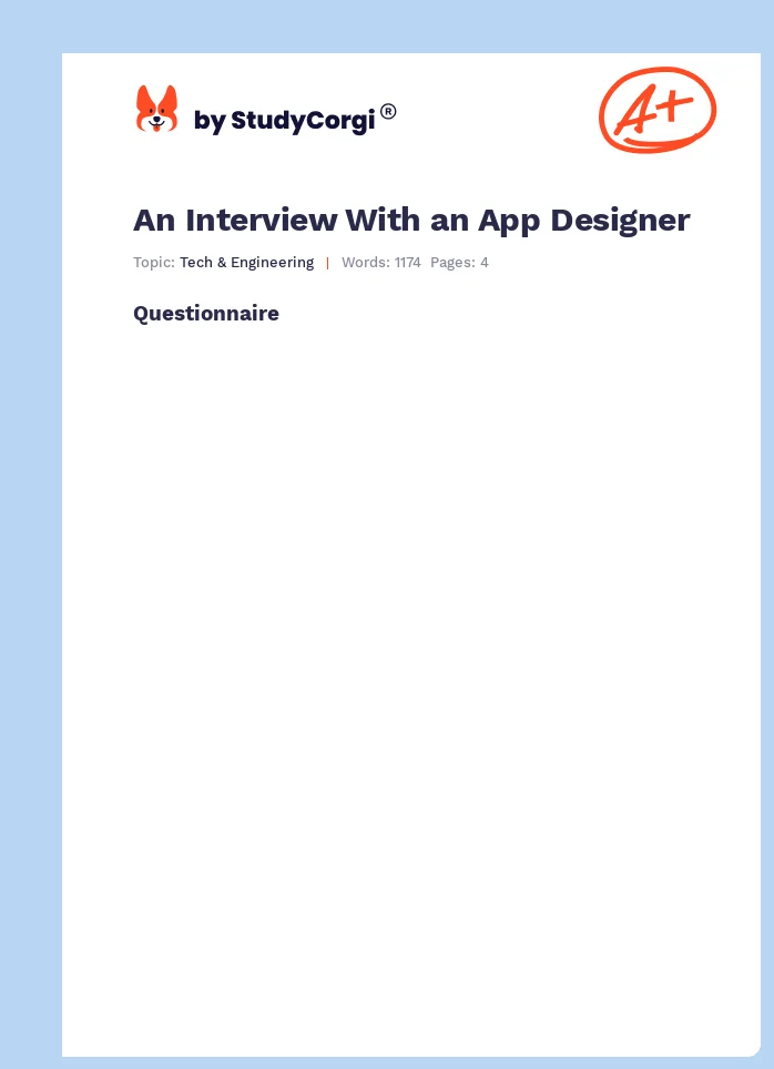 An Interview With an App Designer. Page 1