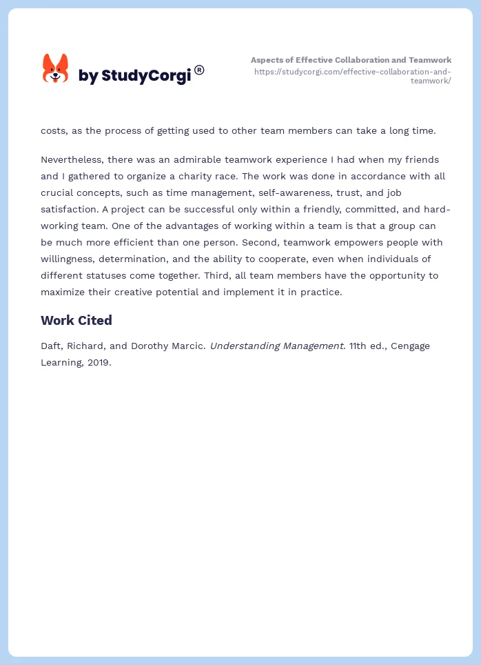 Aspects of Effective Collaboration and Teamwork. Page 2