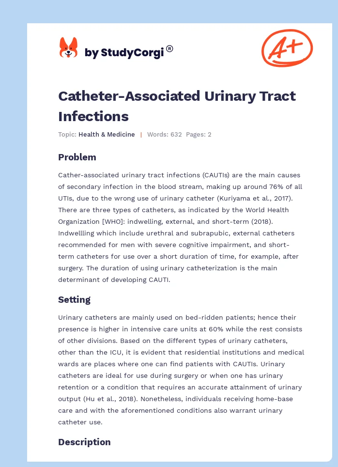 Catheter-Associated Urinary Tract Infections. Page 1