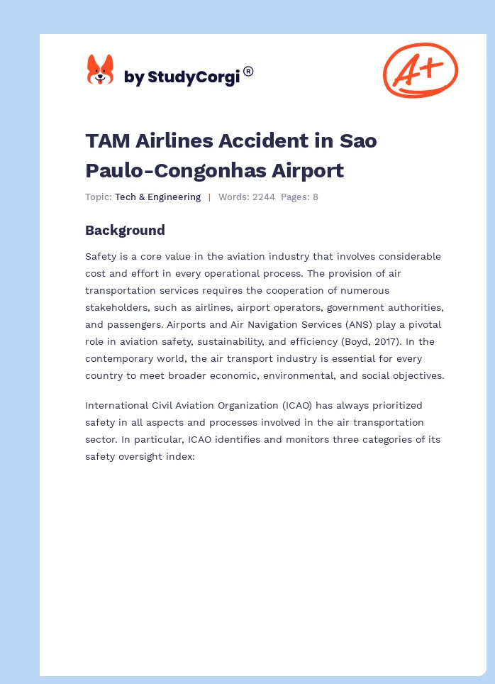 TAM Airlines Accident in Sao Paulo-Congonhas Airport. Page 1
