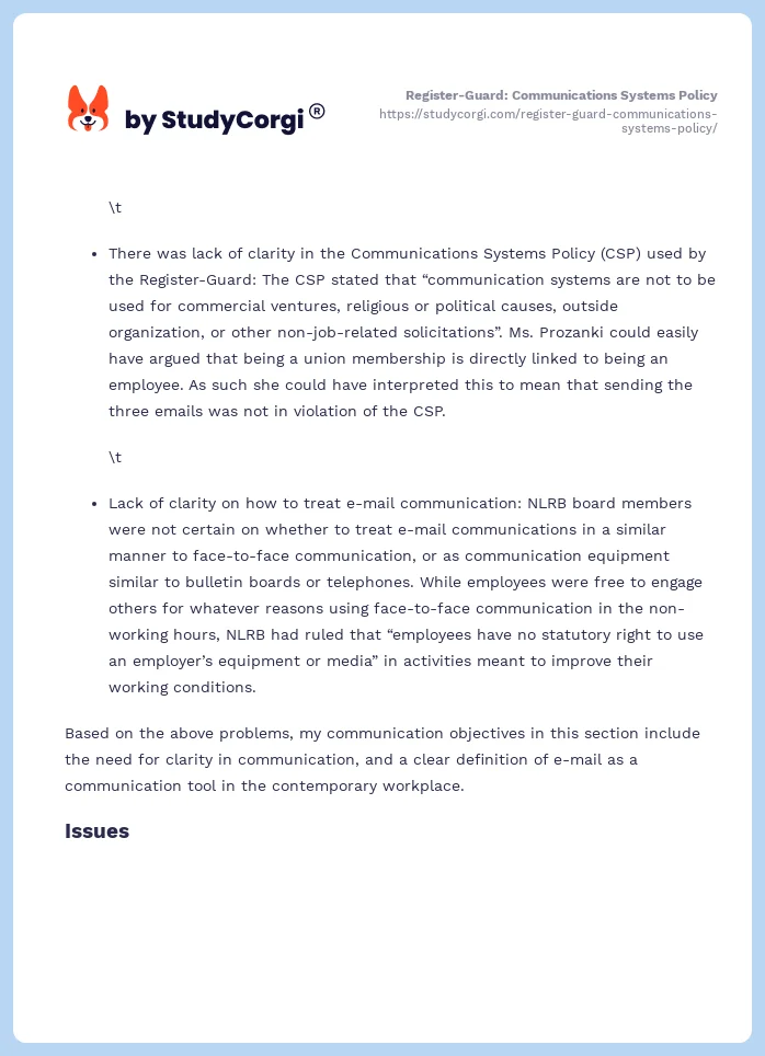 Register-Guard: Communications Systems Policy. Page 2