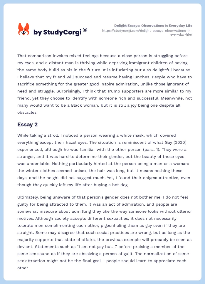 Delight Essays: Observations in Everyday Life. Page 2