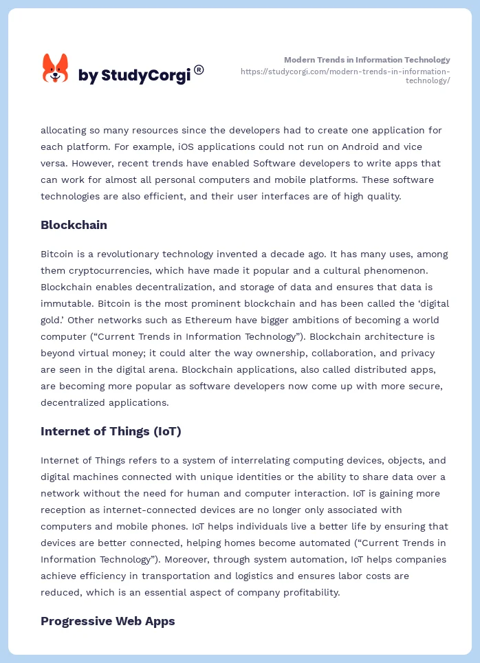 Modern Trends in Information Technology. Page 2