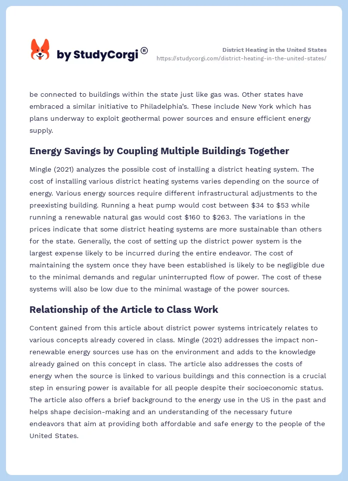 District Heating in the United States. Page 2