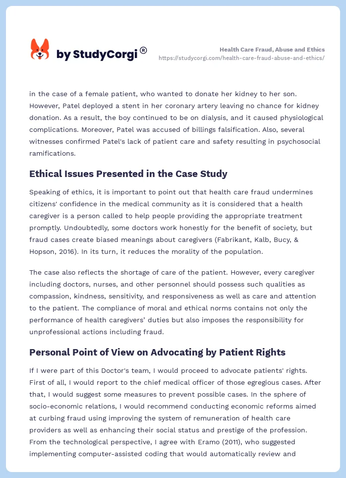 Health Care Fraud, Abuse and Ethics. Page 2