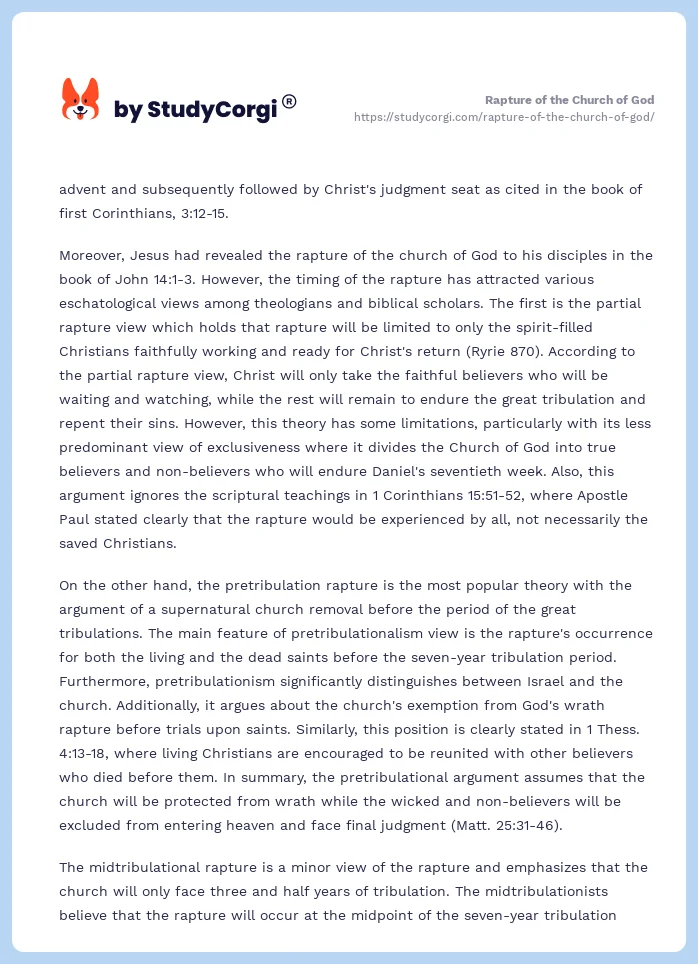 Rapture of the Church of God. Page 2
