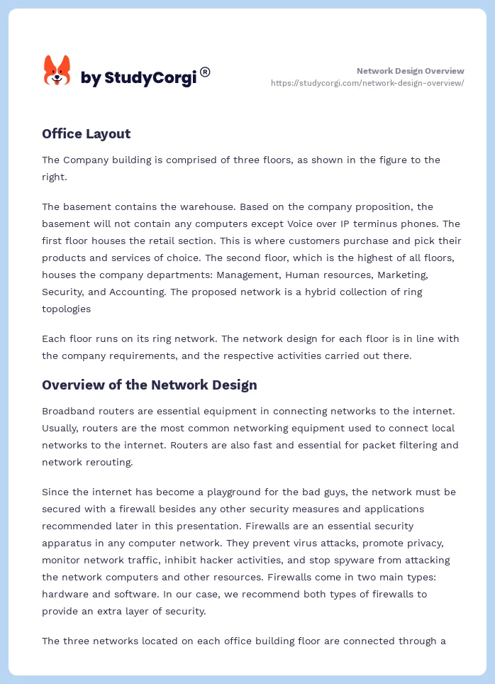Network Design Overview. Page 2