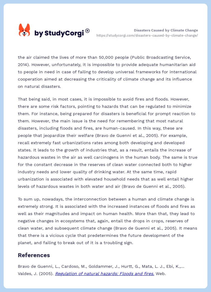Disasters Caused by Climate Change. Page 2
