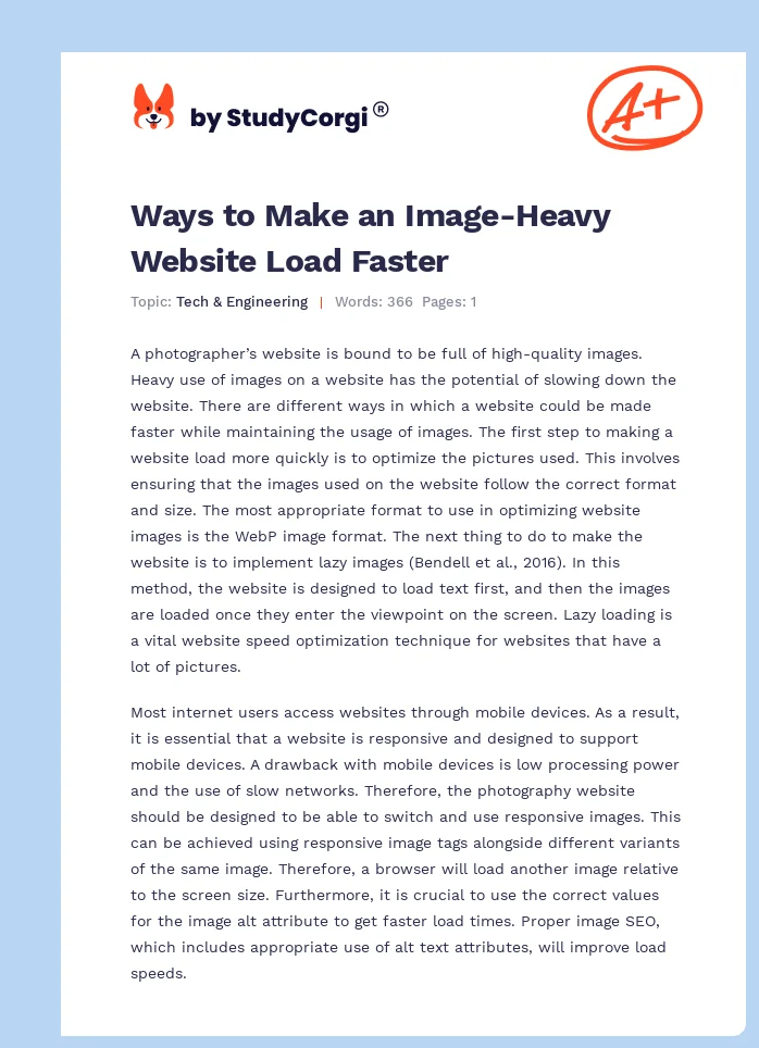 Ways to Make an Image-Heavy Website Load Faster. Page 1