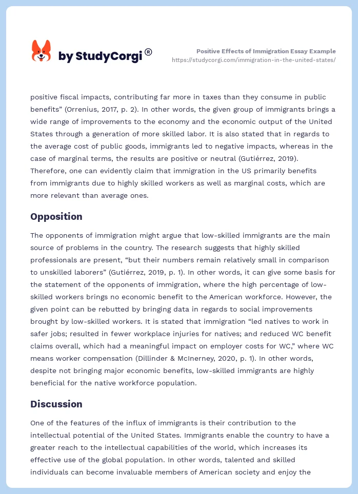 Immigration in the United States. Page 2