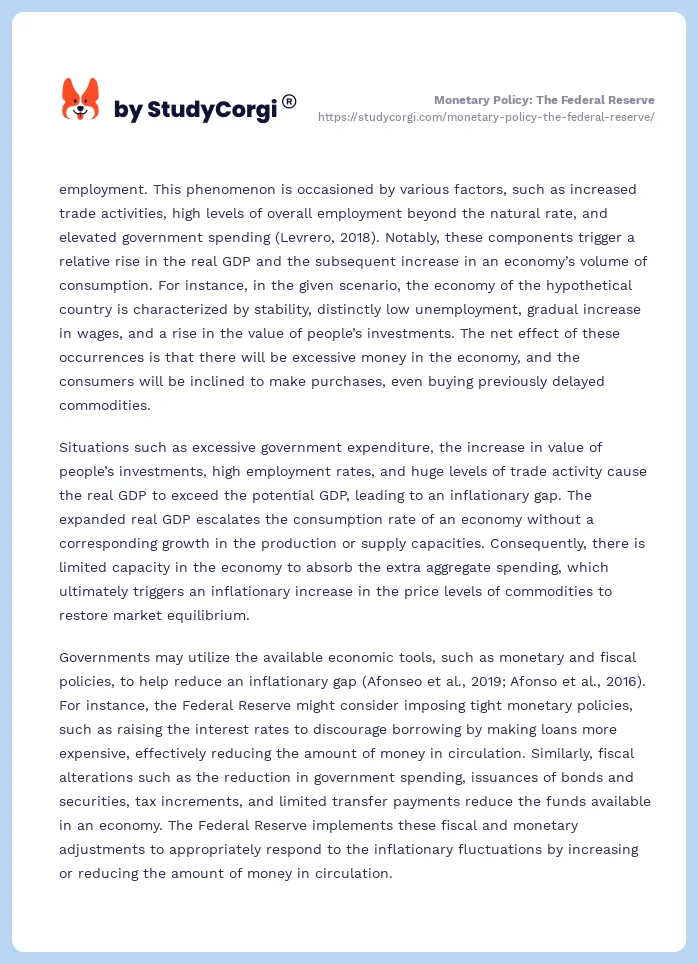Monetary Policy: The Federal Reserve. Page 2