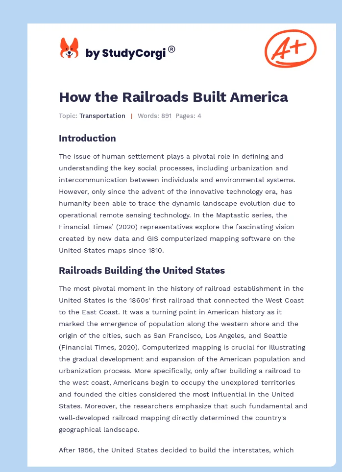 How the Railroads Built America. Page 1