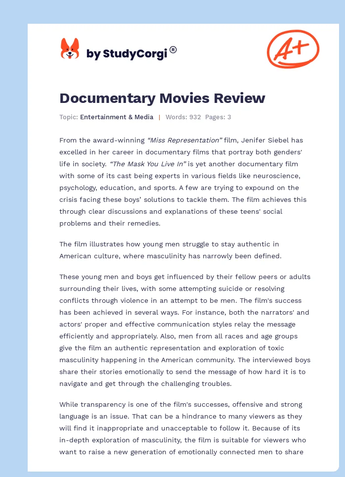 Documentary Movies Review. Page 1