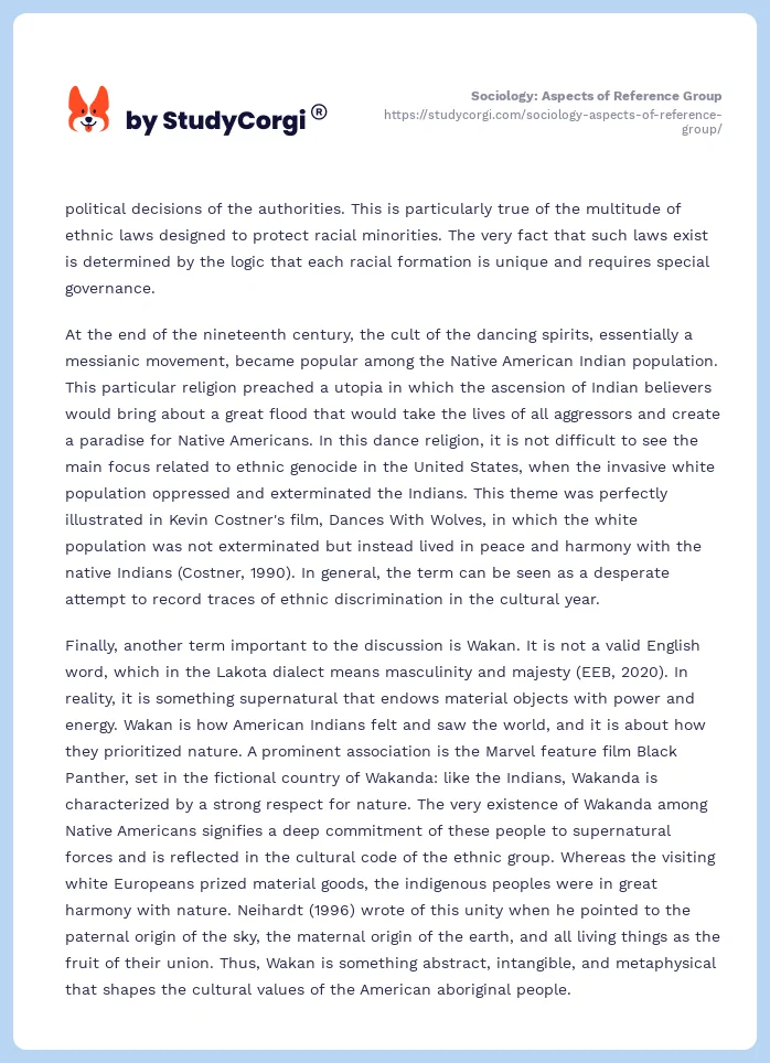 sociology-aspects-of-reference-group-free-essay-example