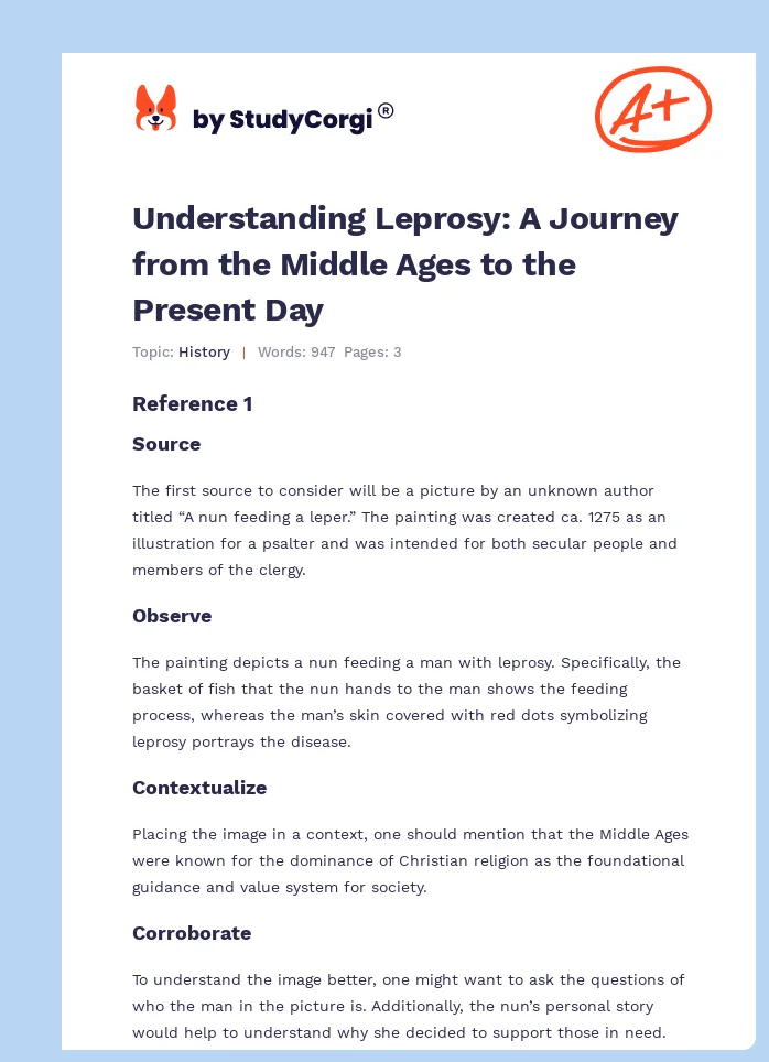 Understanding Leprosy: A Journey from the Middle Ages to the Present Day. Page 1