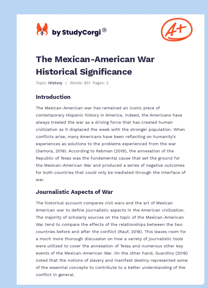 The Mexican-American War (1846-1848). Page 1