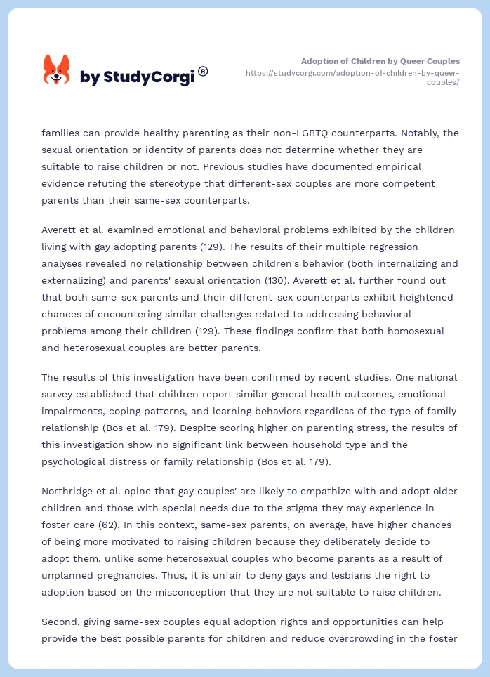 Adoption of Children by Queer Couples. Page 2