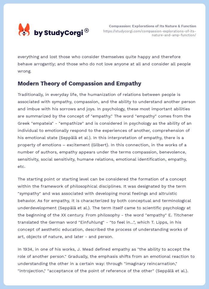 Compassion: Explorations of Its Nature & Function. Page 2