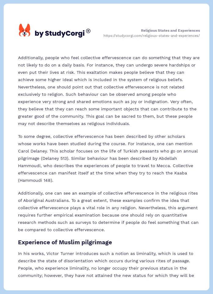 Religious States and Experiences. Page 2