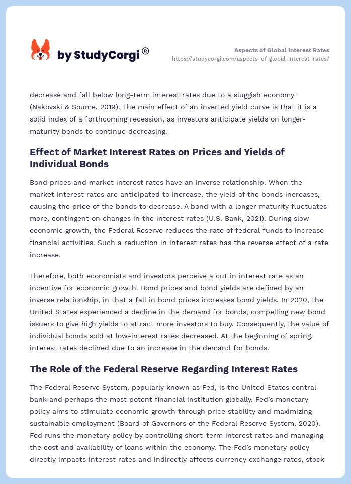 Aspects of Global Interest Rates. Page 2