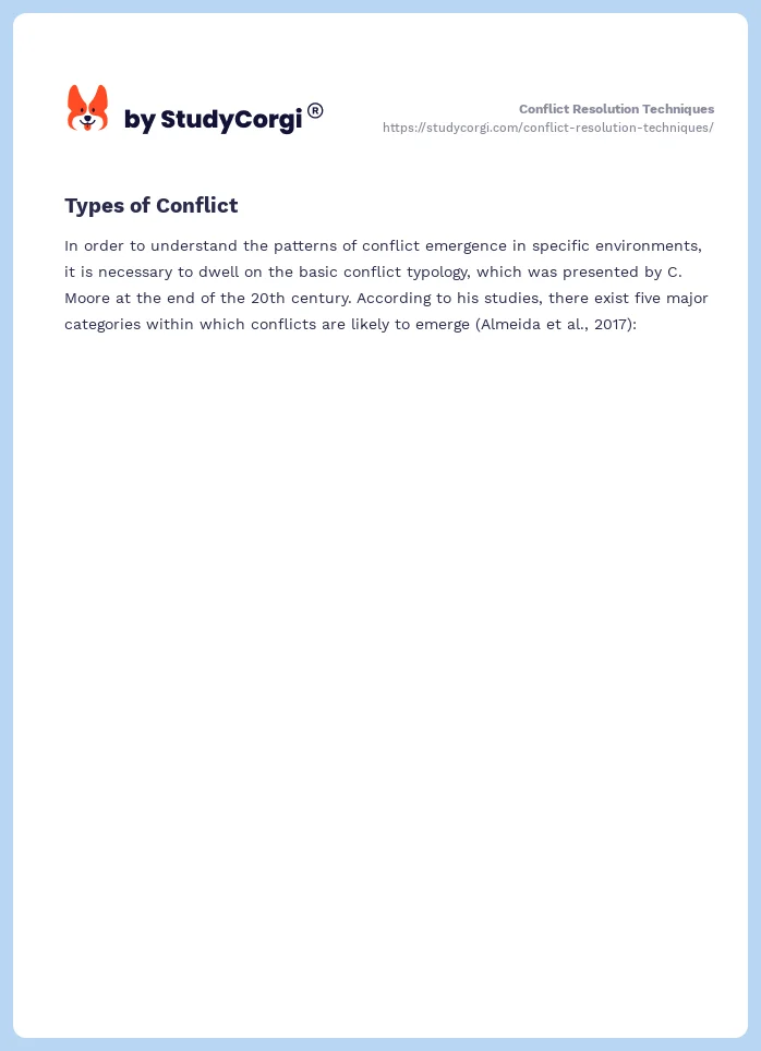 Conflict Resolution Techniques. Page 2