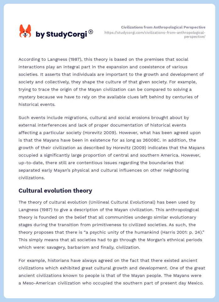 Civilizations from Anthropological Perspective. Page 2