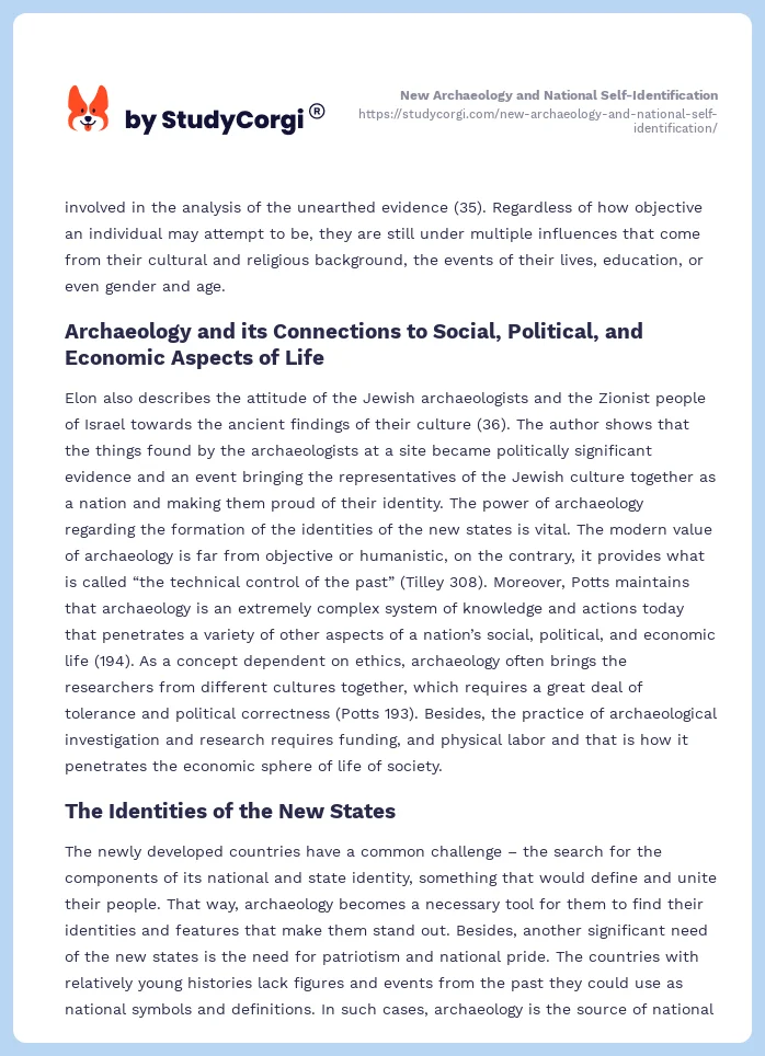 New Archaeology and National Self-Identification. Page 2